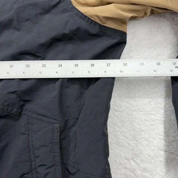 Nike XXL Mens Hooded Padded Puffer Winter Jacket Coat Black Red Khaki Stripe - Picture 5 of 9